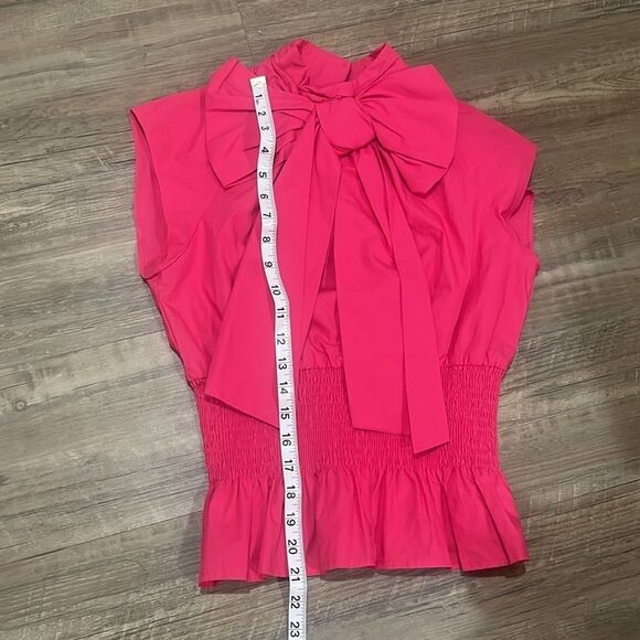 Zara poplin top with bow and Stretchy waist  Size XS - Picture 8 of 10